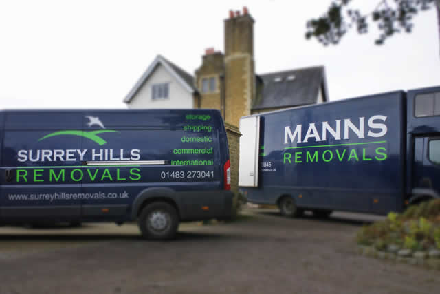 Modern removals vans